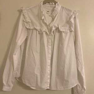 Gap ruffle blouse